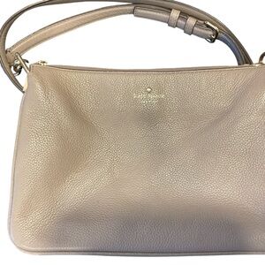 Kate Spade Beige Leather Shoulder Bag Crossbody